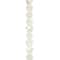 9mm White Mother of Pearl Flower Beads by Bead Landing™